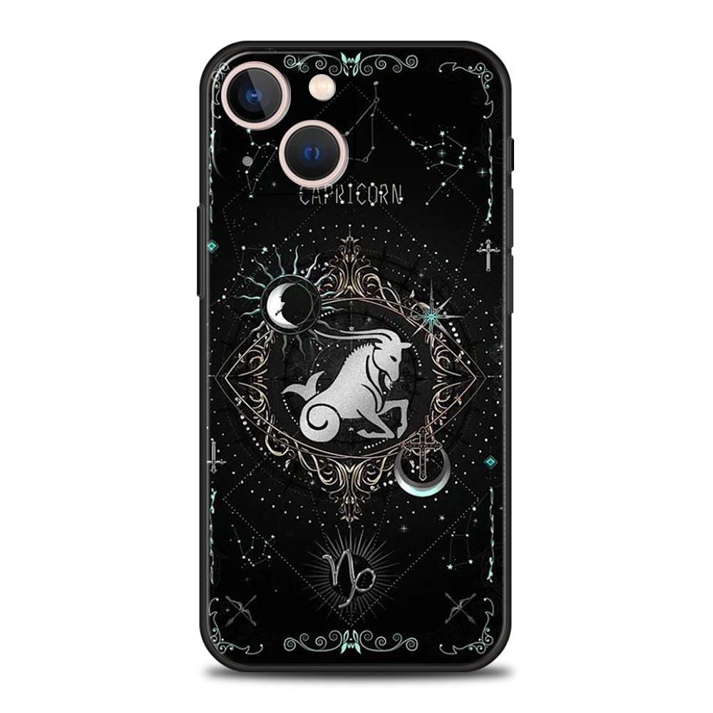 Чехол для телефона 'Созвездие' для iPhone 17 16 15 Pro Max 11 12 13 14 7 8 Plus SE 2020 X XR XS Мягкий Черный