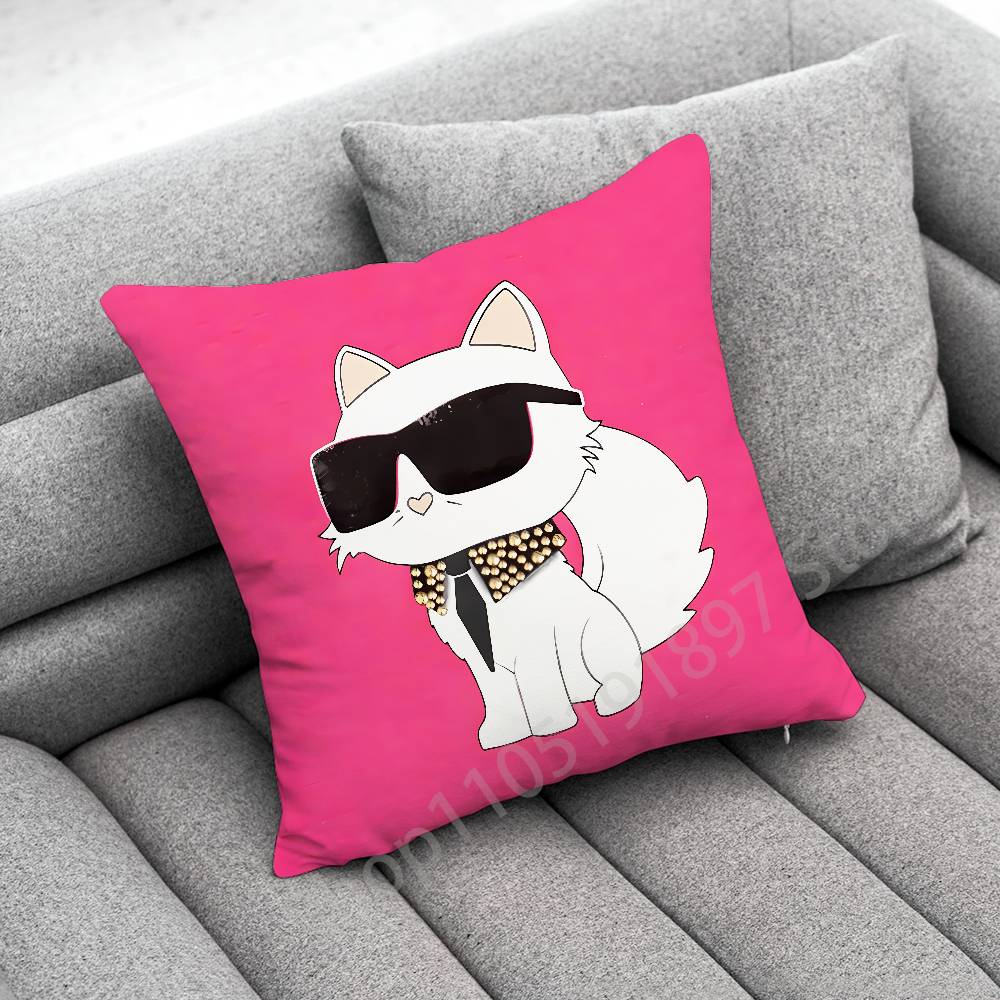 Cartoon Cat Funny Fashion Throw Pillow Case For 45x45cm 40x40cm 30x30cm 50x50cm 55x55cm Square Home Pillowcase Case