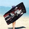 1Pc Christmas Nightmare Before Christmas Beach Towel Microfiber Beach Towel Thin Absorbent For Beach Swimming Yoga Bath Sports