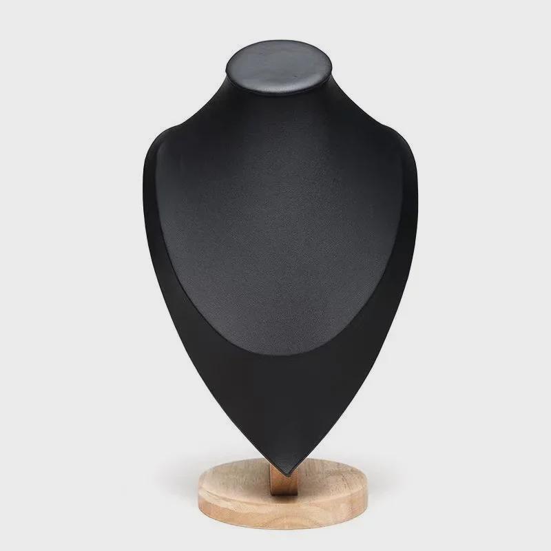 Flannel Necklace Display Stand - Portrait Neck Model Jewelry Holder