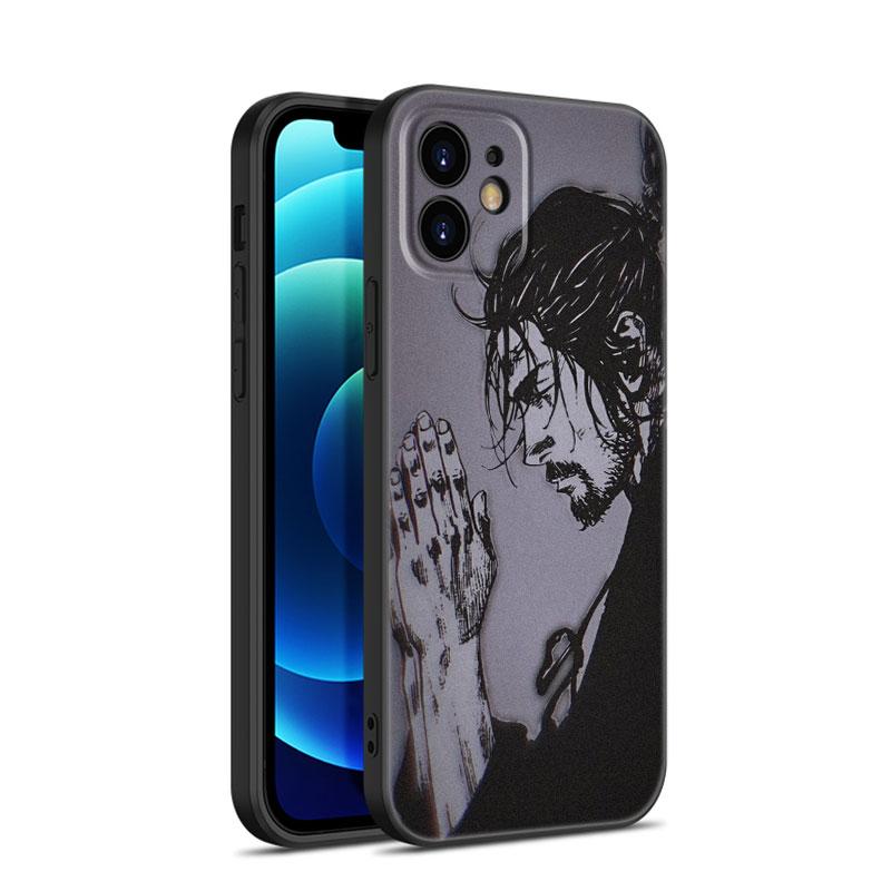 Чехол для телефона Vagabond Manga для Apple iPhone 12 13 Mini 11 14 15 Pro Max 7 8 Plus X XR XS SE 2020 2022 черный силиконовый чехол