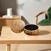 Ceramic Mooncake Shape Tea Jar Round Small Storage Box Tea Storage Container  Mid-Autumn Festival