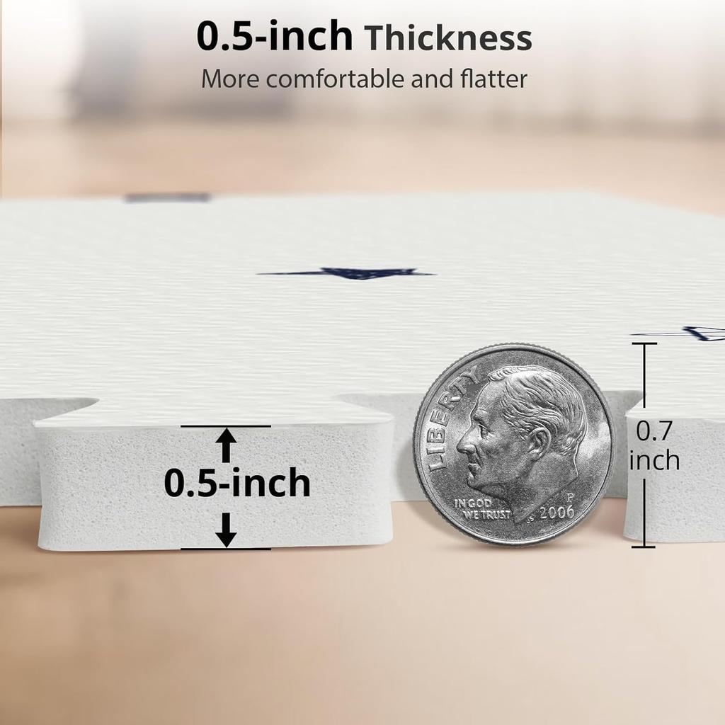 Baby Foam Play Mat, PIGLOG 72x48 Baby Crawling Mat, Floor Mats for Kids for Infants with Interlocking Floor Tiles, Toddler Playm