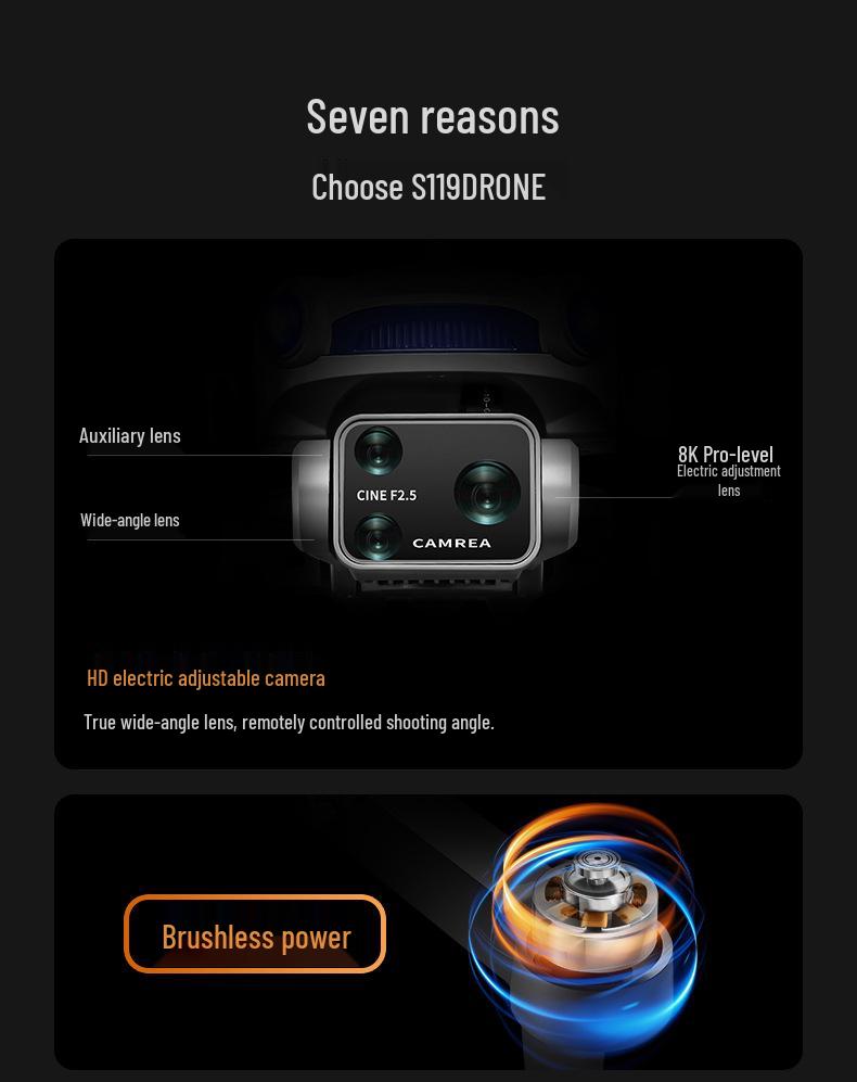 Foldable GPS Drone with Long Battery Life & Aerial Photography