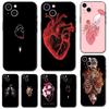 Медицинский чехол для телефона Human Organs Brain для iPhone 14 2020se 6 6s 7 8 plus x 10 XR XS 11 12 13 mini pro MAX черная задняя крышка из ТПУ