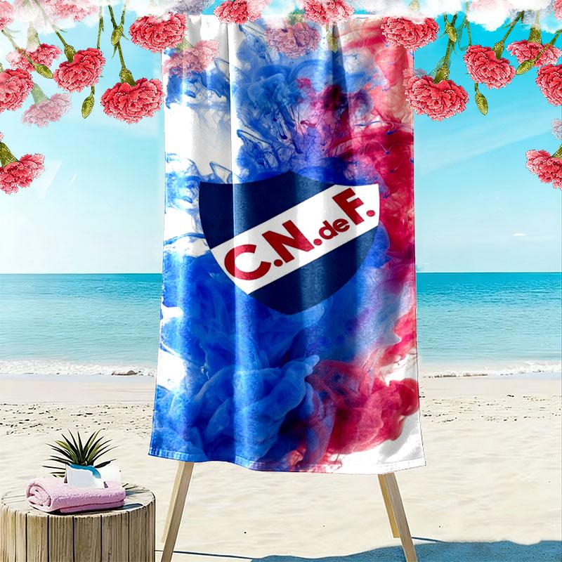Club Nacional de Football Print Beach Towel, Large Soft Quick Dry Towel for Beach Camping Swimming