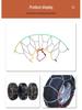 Stainless Steel Anti-Skid Winter Snow Chains for Car, Truck, and Van Tires