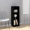VidaXL Bookcase-Room Divider Black 36x33x110 Cm Solid Pine