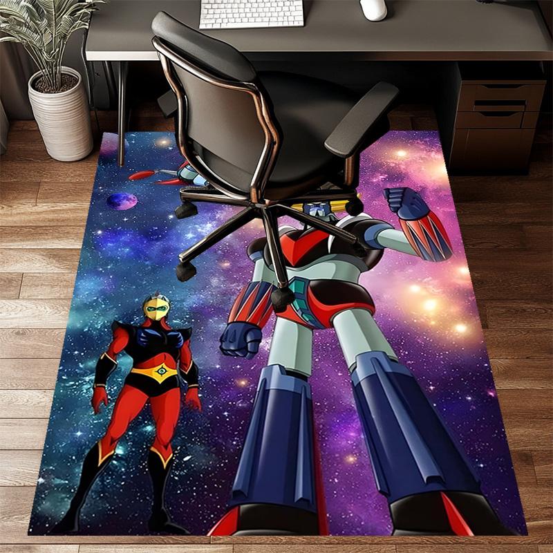 1pc UFO Robot Grendizer8 Design Printed Area Rug Carpet for Bedroom Living Room Home Decor Rugs Mat Non Slip Mat Rug for Bedside
