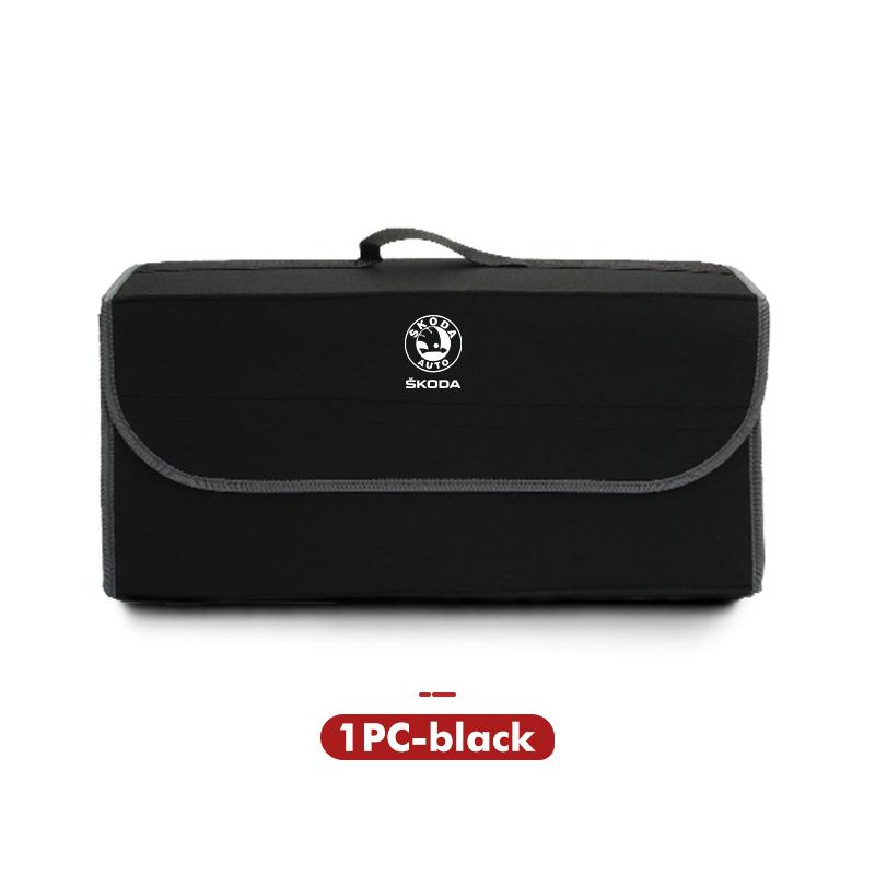 VIJT4 Car Trunk Organizer Storage Box Stowing Tidying Container Bag For Skoda Fabia Kamiq Superb Scala Enyaq-iV MK3 VisionS Yeti