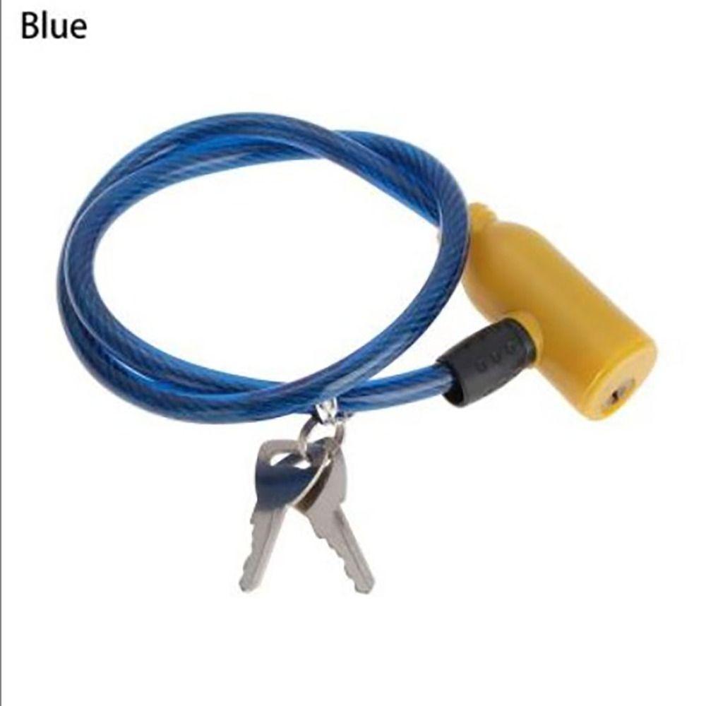 8x640mm Hot With 2 Keys Bike Security Cycling Scooter Safety Bicycle Lock Cable Anti-Theft