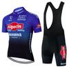 Mens Cycling Jersey Shorts Set Quick Step Style Mountain Road Bike Apparel Breathable Performance Wear
