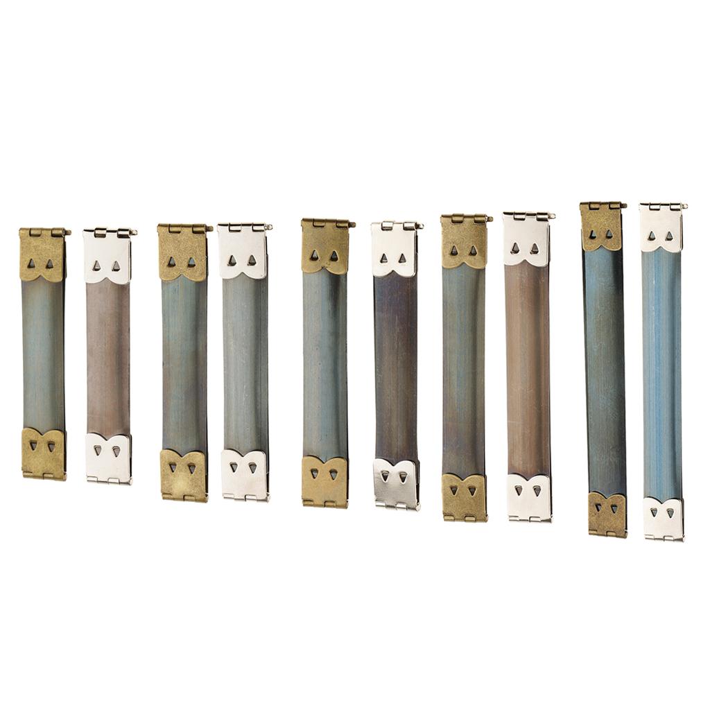 10x Shrapnel Purse Making Supplies Metal Frame , Bronze, 9x1.4 cm