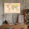 Бескаркасный холст с картой мира, постер, для интерьера/улицы, образовательный географический декор, учебные пособия, товары для путешествий