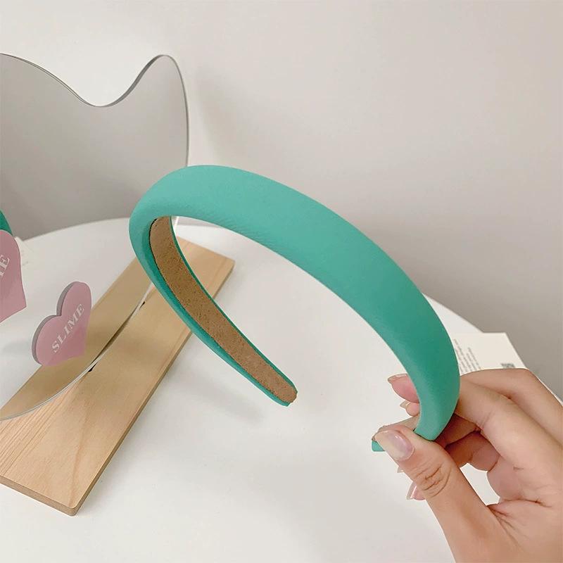 Резинка для волос из губки конфетного цвета, повязка на голову, женские аксессуары для волос во французском стиле - завязанная заколка, ювелирное изделие