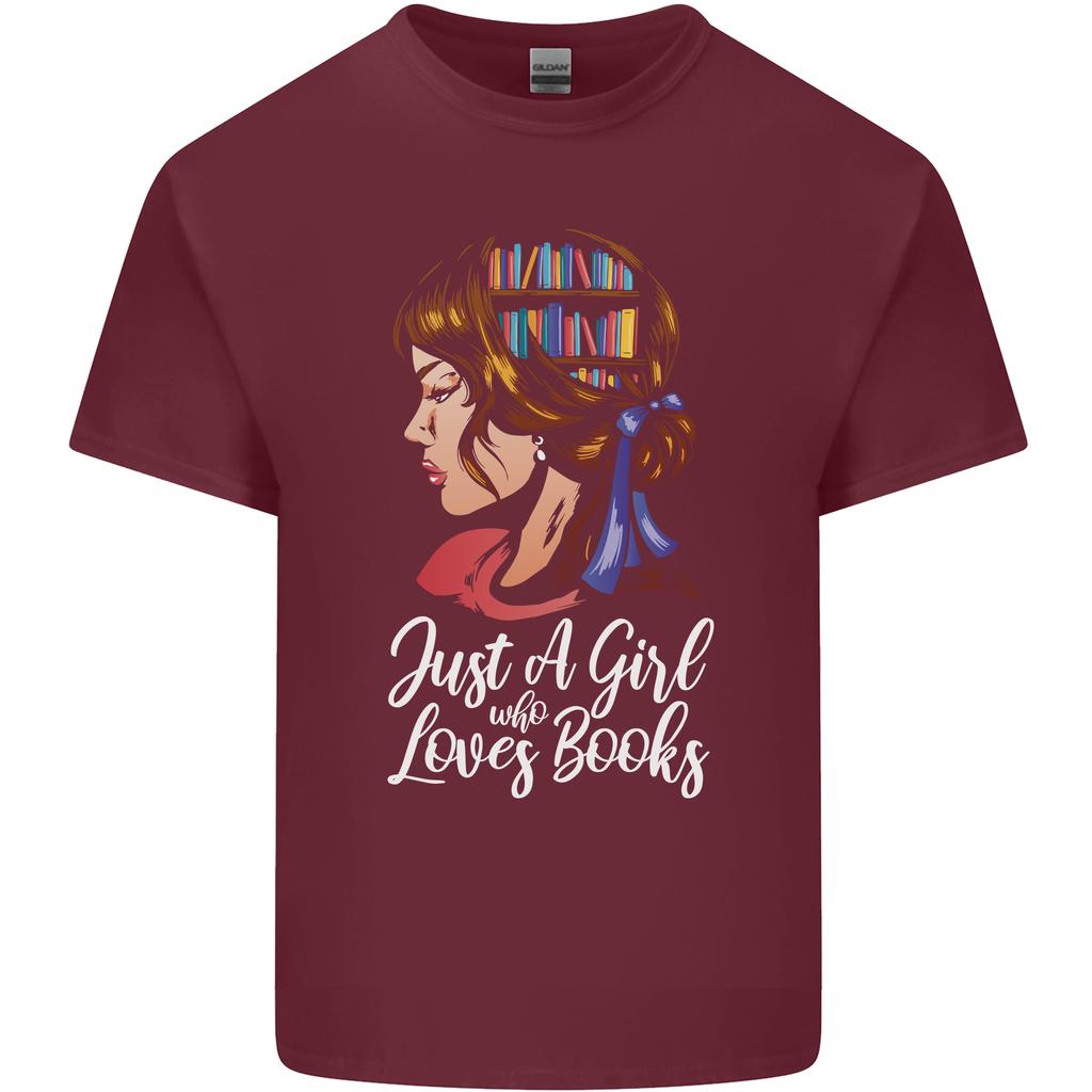 A Girl Who Loves Books Bookworm Reading Unisexs Light Cotton TShirt