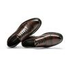 Leather shoes men's formal thick-soled three-joint Oxford shoes cowhide heightening men's shoes