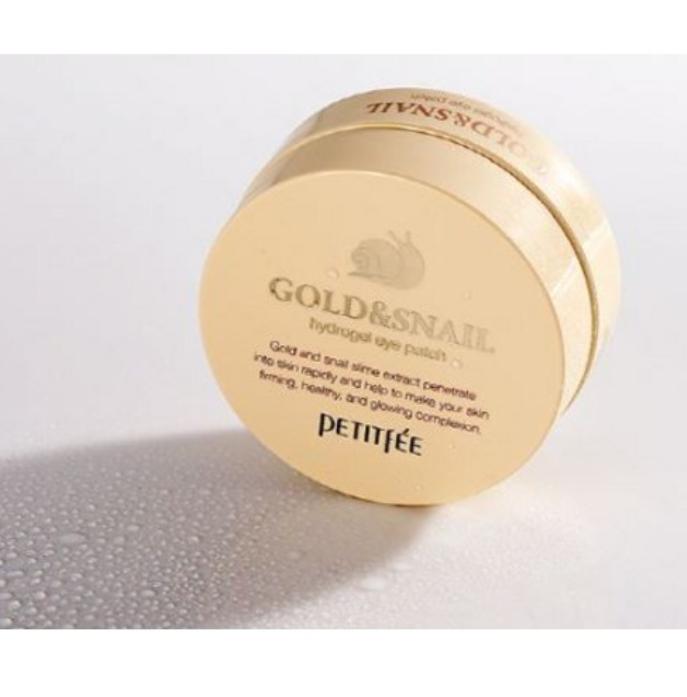 Petitfee Гидрогелевые патчи для глаз Gold & Snail 60 шт. – Уход за глазами и увлажнение