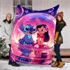 1pc S-Stitch7 Theme Blanket - Digital Print, Polyester, Cozy for All Seasons, Perfect for Outdoor, and Travel