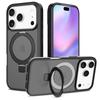 Matte Case with Stand Holder For For Iphone 17 Pro Max Air 16 Plus 1 14 13 12 11 17Pro Mag Safe Phone Cover Accessories