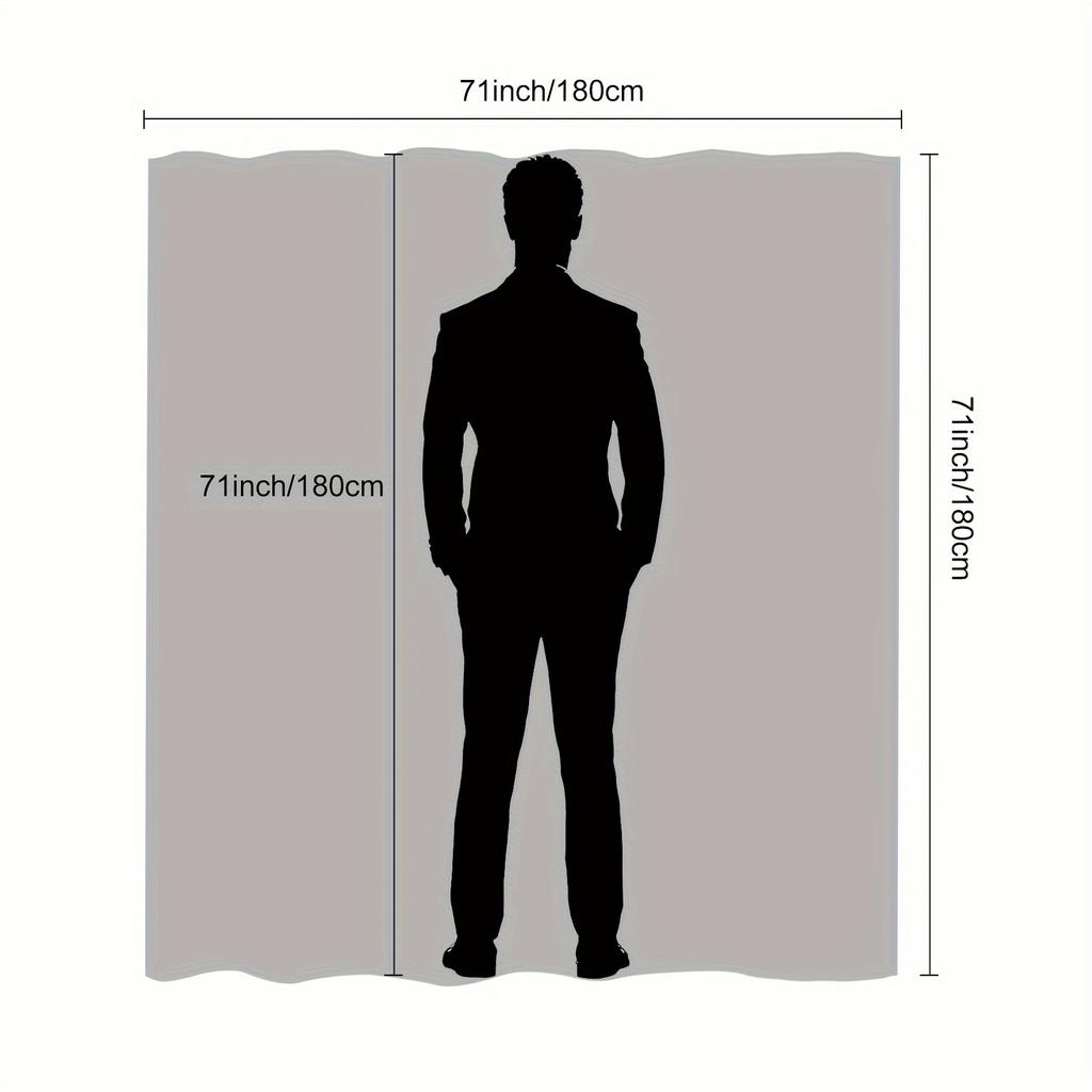 1 шт. Занавеска для душа - Праздничный пасхальный дизайн с силуэтами кроликов, яйцами и цветами на красочном деревянном фоне, водонепроницаемая