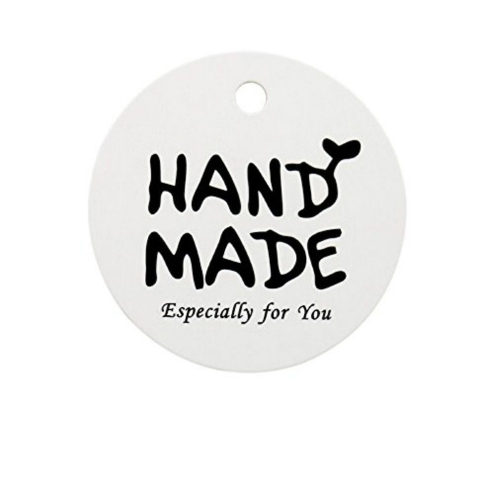 100pcs Paper Luggage Wedding Party Package Wrapping Kraft Gift Tags Hanging Label Handmade Tagging