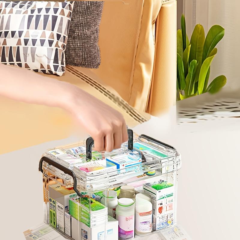 Удобный и прозрачный органайзер для лекарств для дома и путешествий с легким доступом