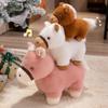 Adorable Plush Horse Doll Soft Stuffed Toy In White Brown And Pink For Kids Comfort