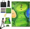 The Casual Golf Game with 180*120cm Sticky Playing Surface Game Mat Golf Hitting Mat Set Golf Training Aid Equipment Golf Equipment