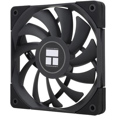 Thermalright 120мм Вентилятор для охлаждения корпуса PWM 1800 Высокий Легкий Вентилятор для корпуса ПК TL-C12015B, 4-контактное управление, об/мин, воздушный поток, подшипник S-FDB, черный, установка,