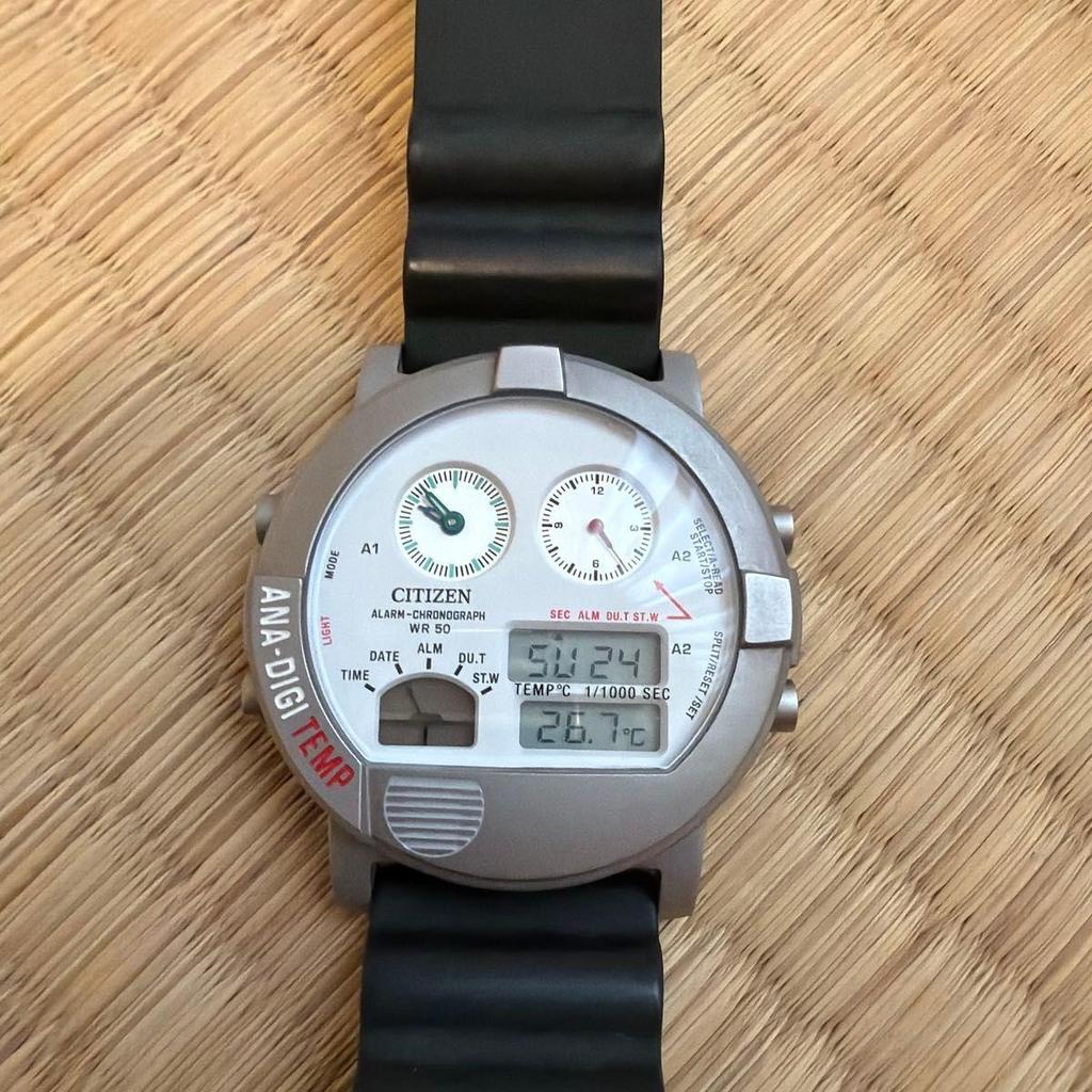 Б/у часы CITIZEN ANA-DIGI TEMP WR 50