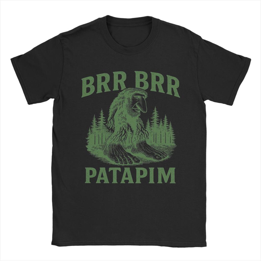 Мужские футболки Patapim The Brr Brr Forest Troll Итальянский мозговой штурм Винтажная хлопковая футболка с коротким рукавом Футболки Топы Вечеринка