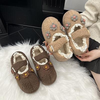 2025 зима новые на плоской подошве легкие и удобные на одной липучке с круглым носком модные универсальные легкие хлопковые туфли