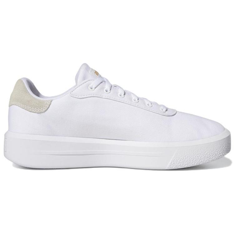 adidas Женские кроссовки на платформе Court Platform Cln 'White Gold Metallic' GZ1689