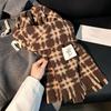 High-End Women's Plaid Scarf: Versatile Korean-Style Winter Snood & Shawl