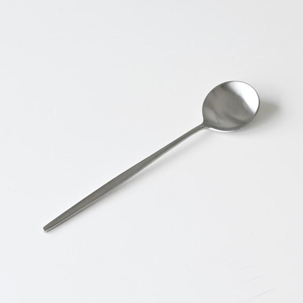 Avella Matte Stainless Steel Dessert Spoon Silver