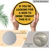 2D Flat 1pc, 8x8 in, Drinking Theme Aluminum Metal Decorative Signs & Plaques, Perfect for Decorating Bedrooms, Kitchens, Dining Rooms, and Bars - An