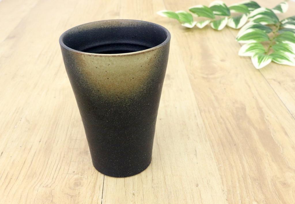 Castle Enterprise Mino Ware Japanese Cafe Series Fatty Tumbler, Iga Bizen Style, Set of 10