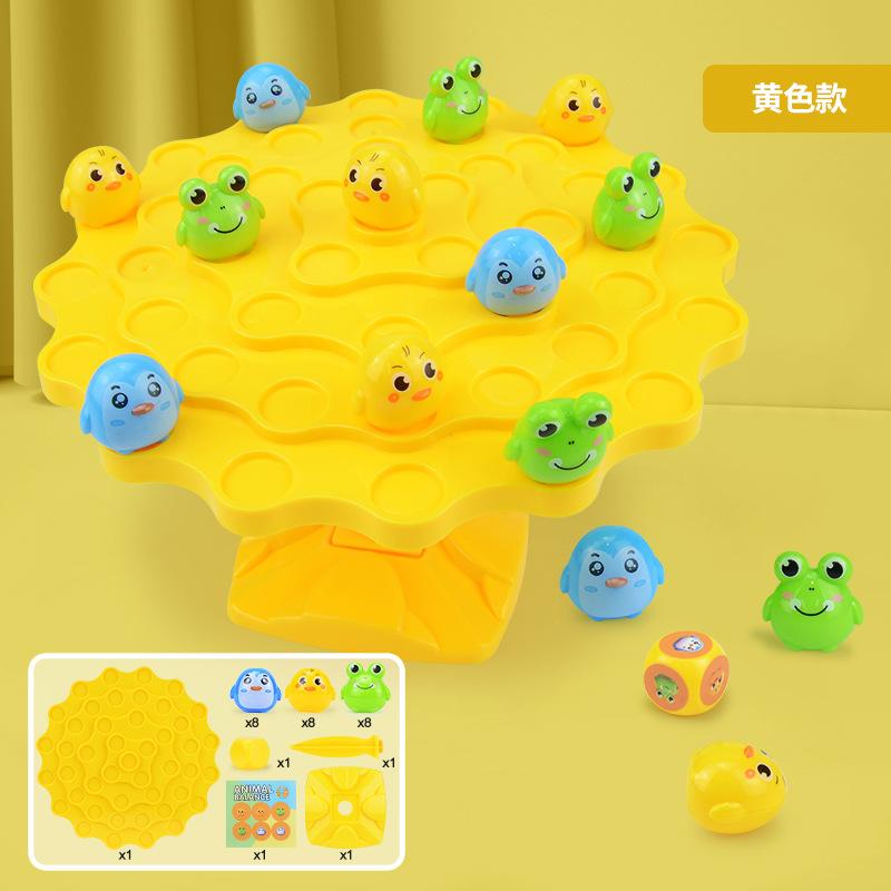 Детский настольный балансир в виде дерева с животными, музыкальный, пазл, для досуга, соревнований и интерактивных игр