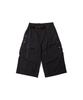 CREAM SODA LAB Belted Parachute Capri Pants Black