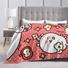 Joke Bear Blanket  Warm Novelty Plush Throw Blanket For Girls Boys Couch Chair Sofa Bed Flannel Bedspread Bed Cover