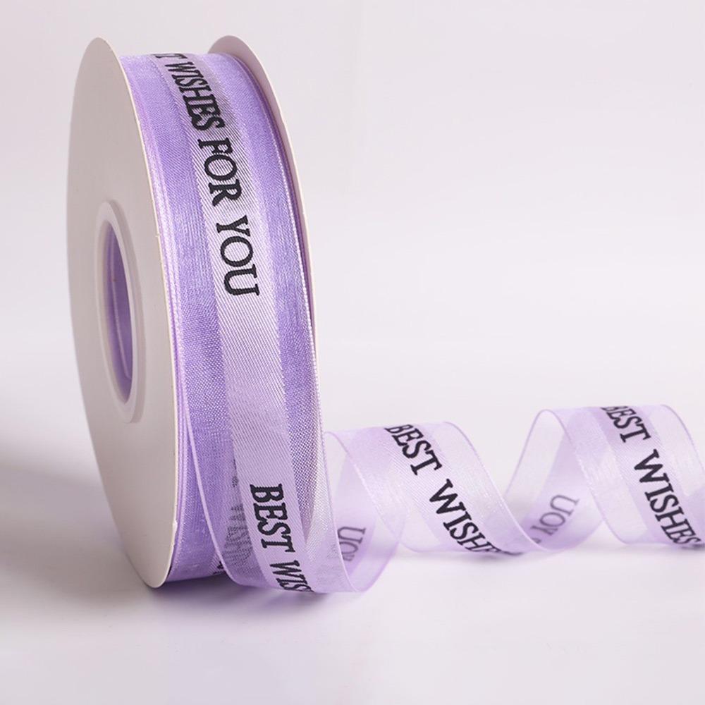 Best Wishes for You Chiffon Ribbons Multicolor Wrapping Decorations New Decorative Webbing