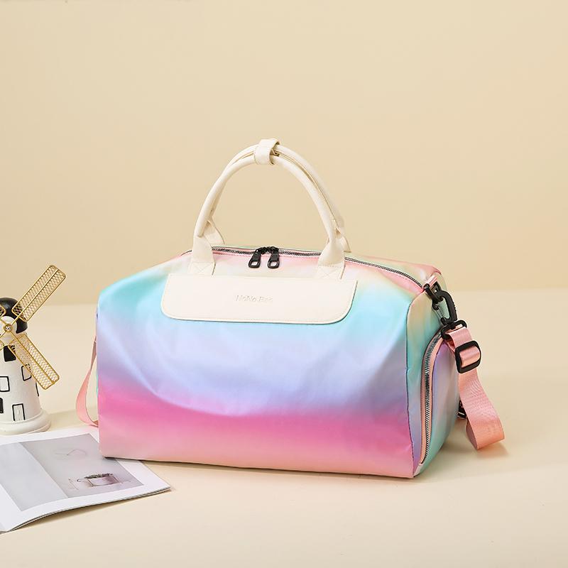 Gradient Fitness Bag Dry and Wet Separation Yoga Bag Large Capacity Travel Bag Separation Shoes Bags