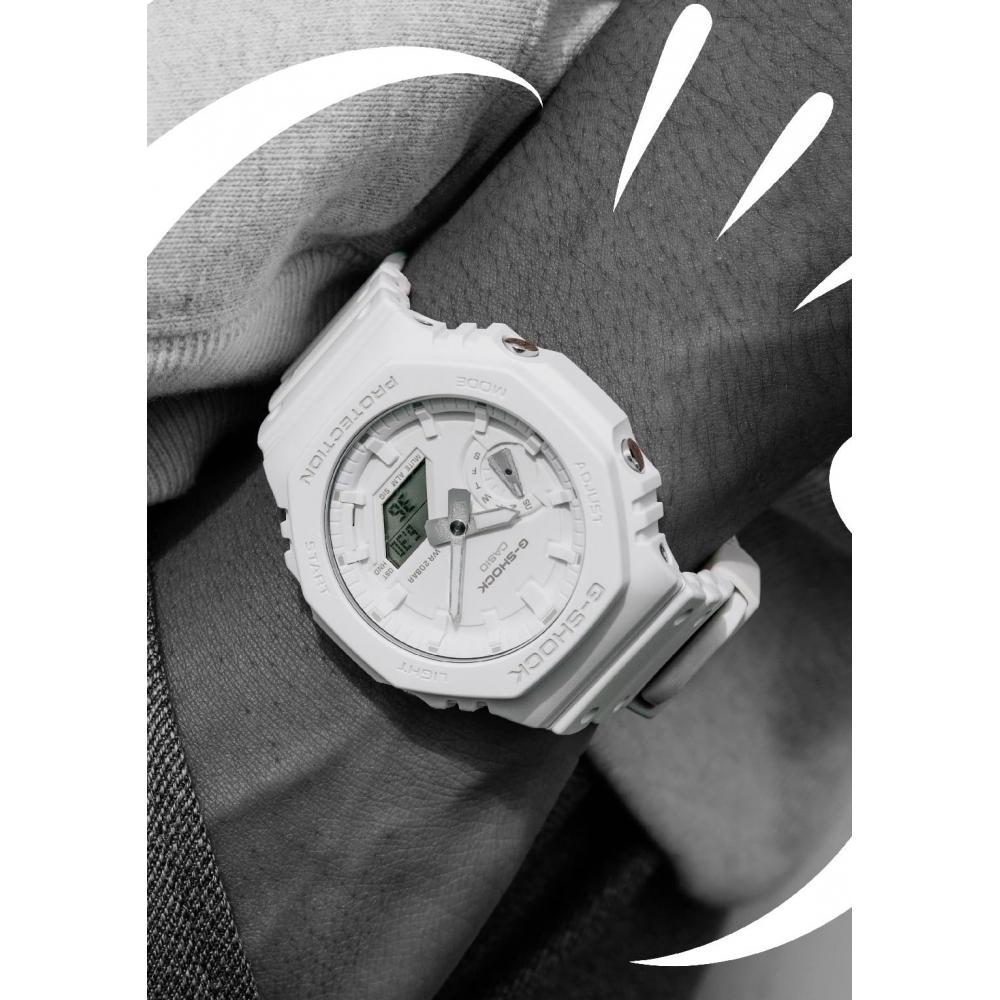 [Casio] Часы G-ShockTONE-ONTONE серии GA-2100-7A7JF мужские белые