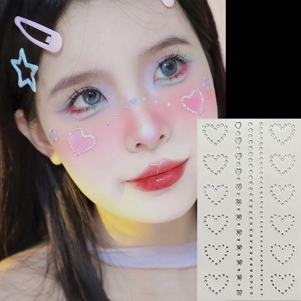 Face Decoration Face Jewelry Sticker Body Makeup Eye Shadow Sticker Gemstone Sticker Girls