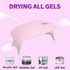 Mini Nail Polish Glue Drying Baking Lamp USB Interface Folding Mouse Phototherapy Lamp Small Nail Lamp Mini Rechargeable 6 LEDs UV Manicure