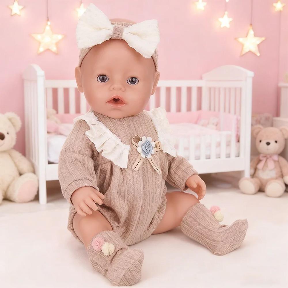 Одежда для кук Baby Born 13-18 дюймов, комбинезоны для новорожденных, набор, милые аксессуары для кук-новорожденных 43 см, подарок на праздник, день рождения