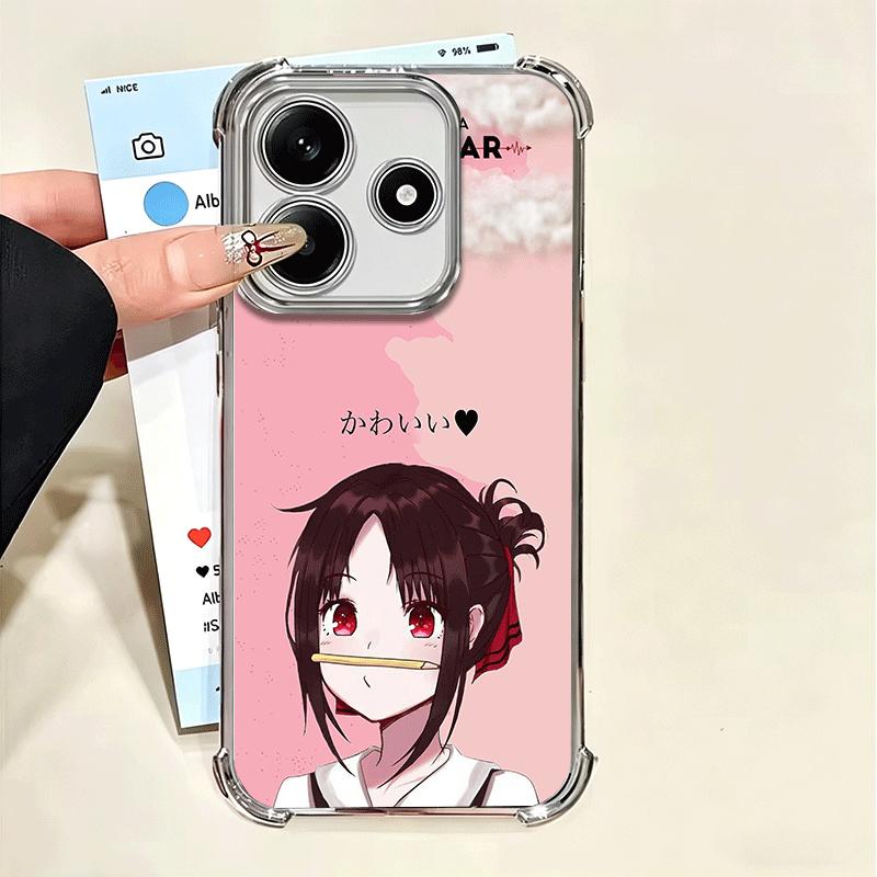 Kaguya Sama Shinomiya Мягкий чехол для телефона для Xiaomi Poco X7 X8 Pro Max X6 X5 X3 F8 Ultra F7 M8 M7 M5S Redmi 15C 15A 15 14C 13C 12C