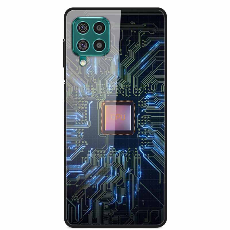 Для Samsung M32 Чехол Закаленное Стекло Жесткая Задняя Крышка Чехол Для Samsung Galaxy A12 A22 M32 Чехол Для Телефона Cover M 32 A 22 Funda Coque
