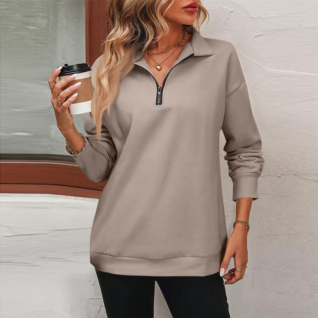 Women Tops Long Sleeve R-Neck Shirts Fall Fashion Casual Business Tunic Blouses